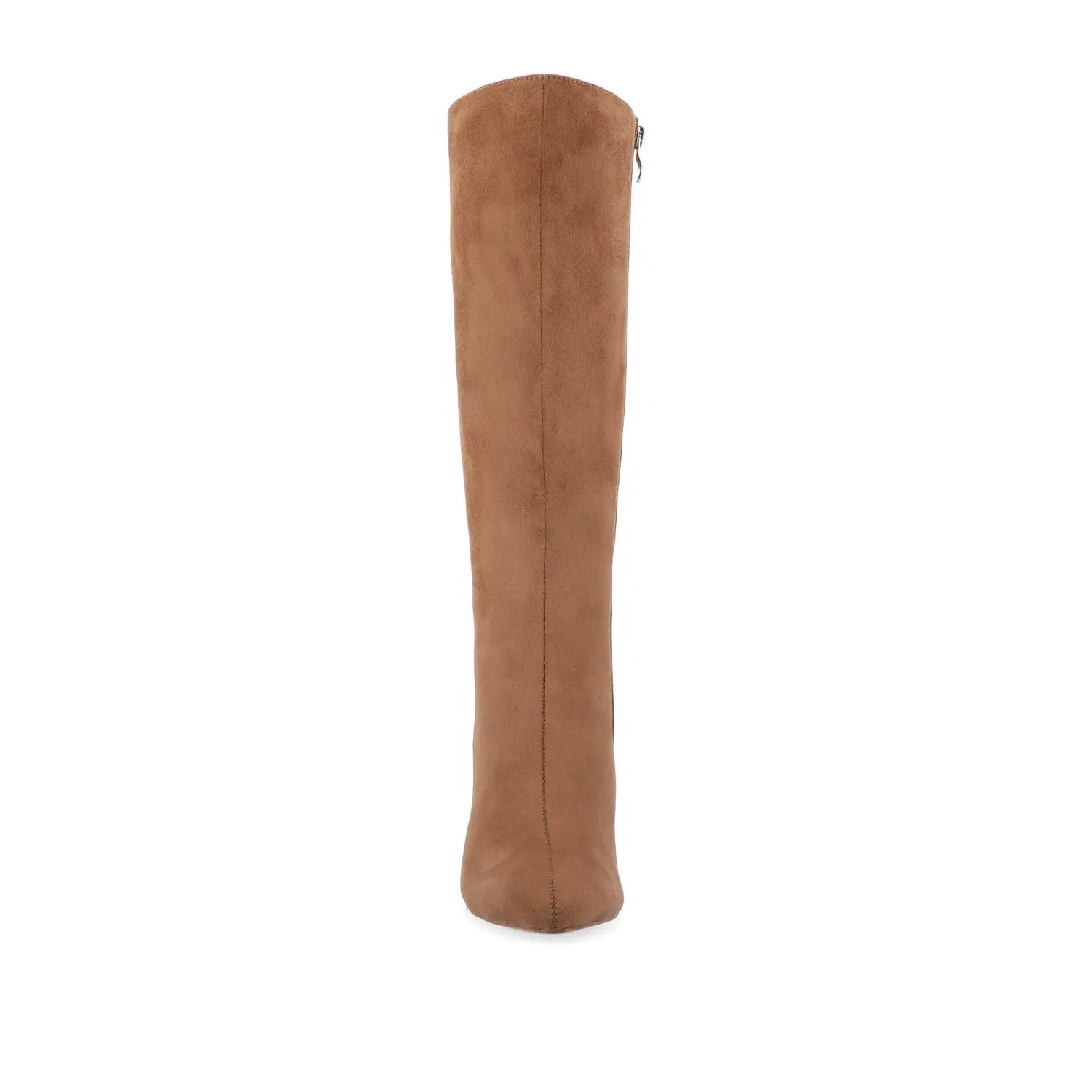 AMEYLIA Knee-High Boots in Tan Faux Suede