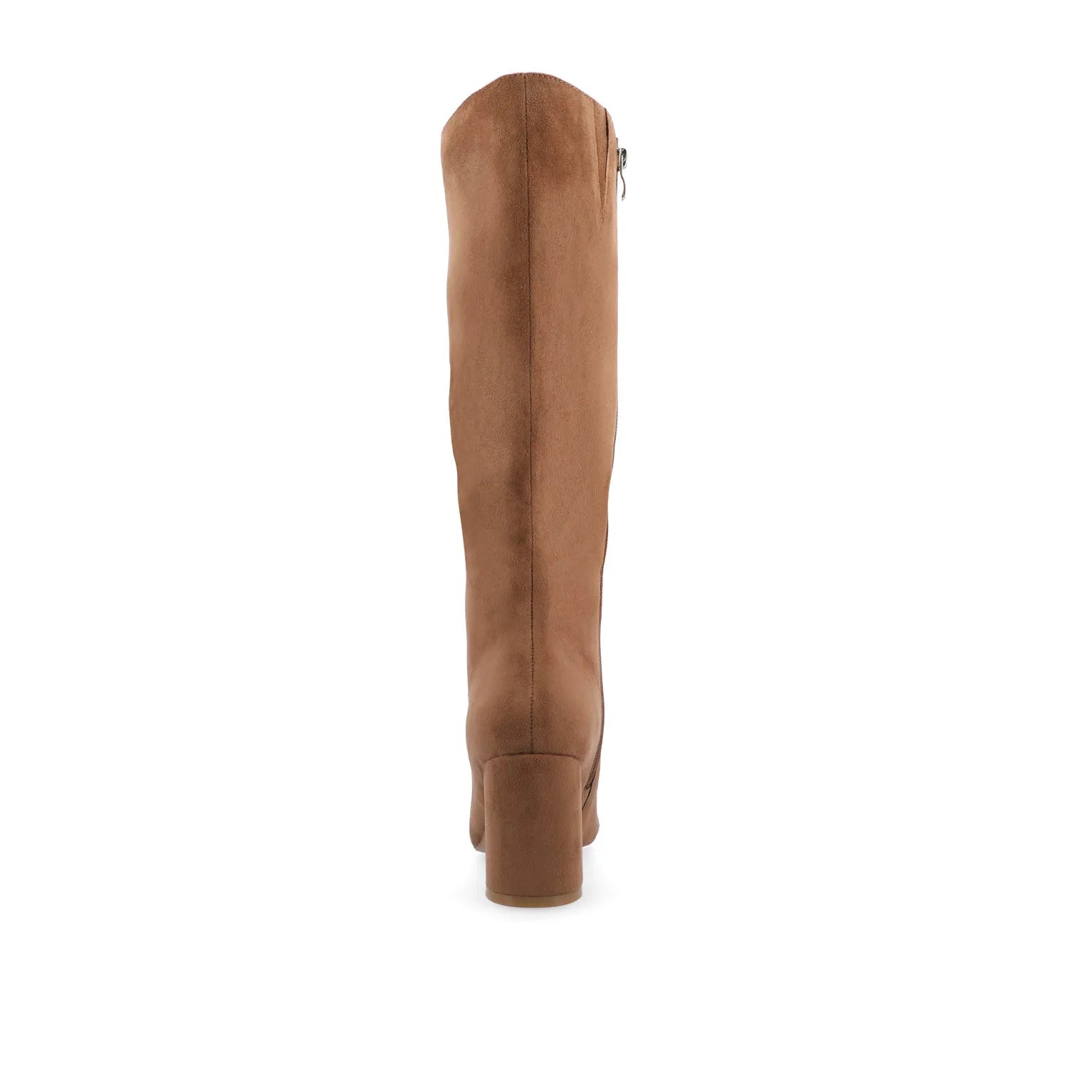AMEYLIA Knee-High Boots in Tan Faux Suede