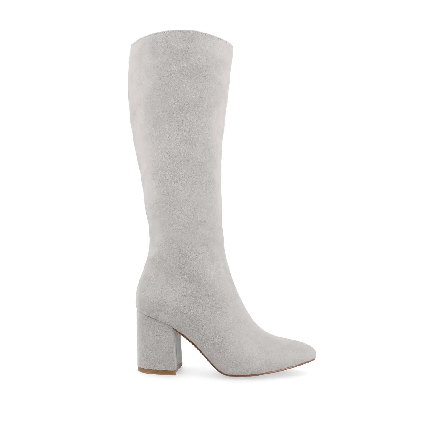 Grey Faux Suede