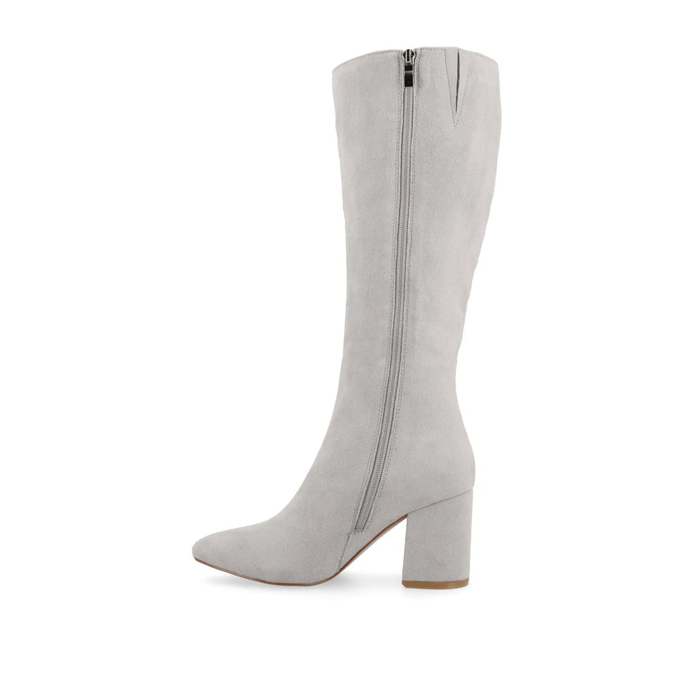 Grey Faux Suede