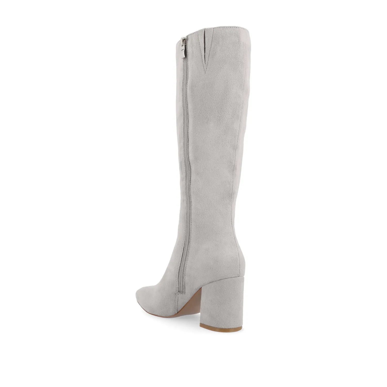 Grey Faux Suede