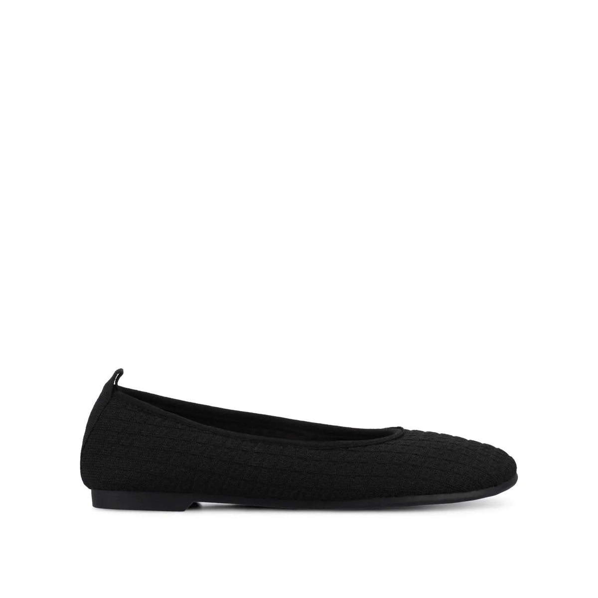 ARIA KNIT FLATS - Black