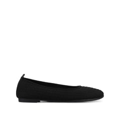 ARIA KNIT FLATS - Black