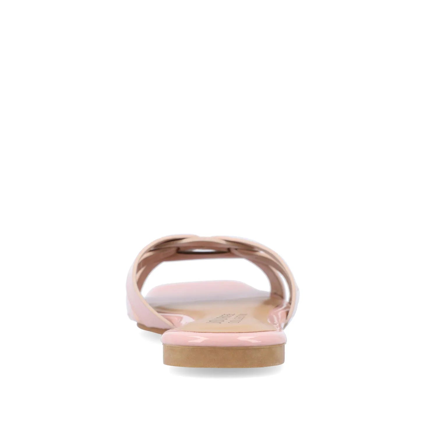 ARRINA Slide Sandals in Statement Patent - Blush Patent