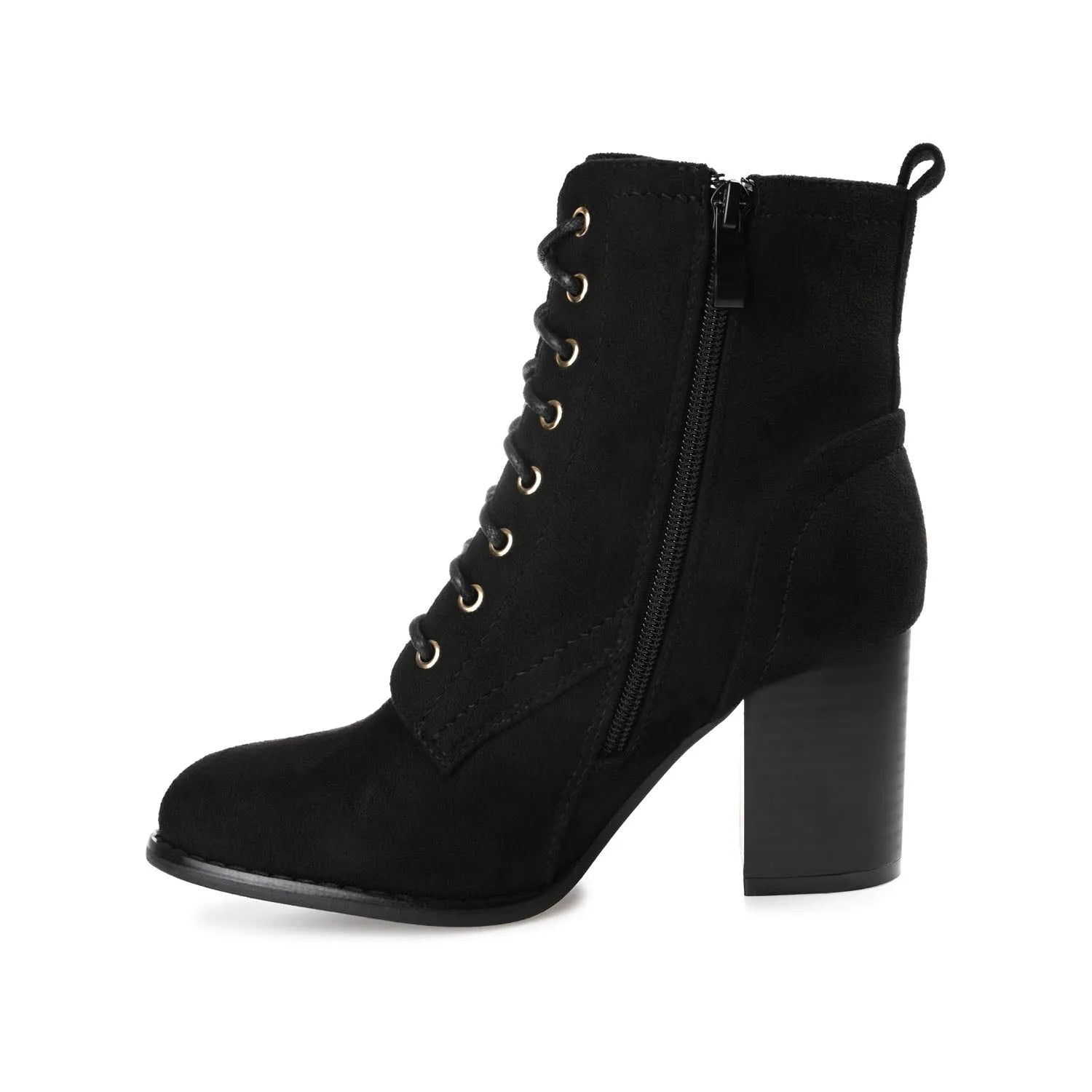 Black Faux Suede
