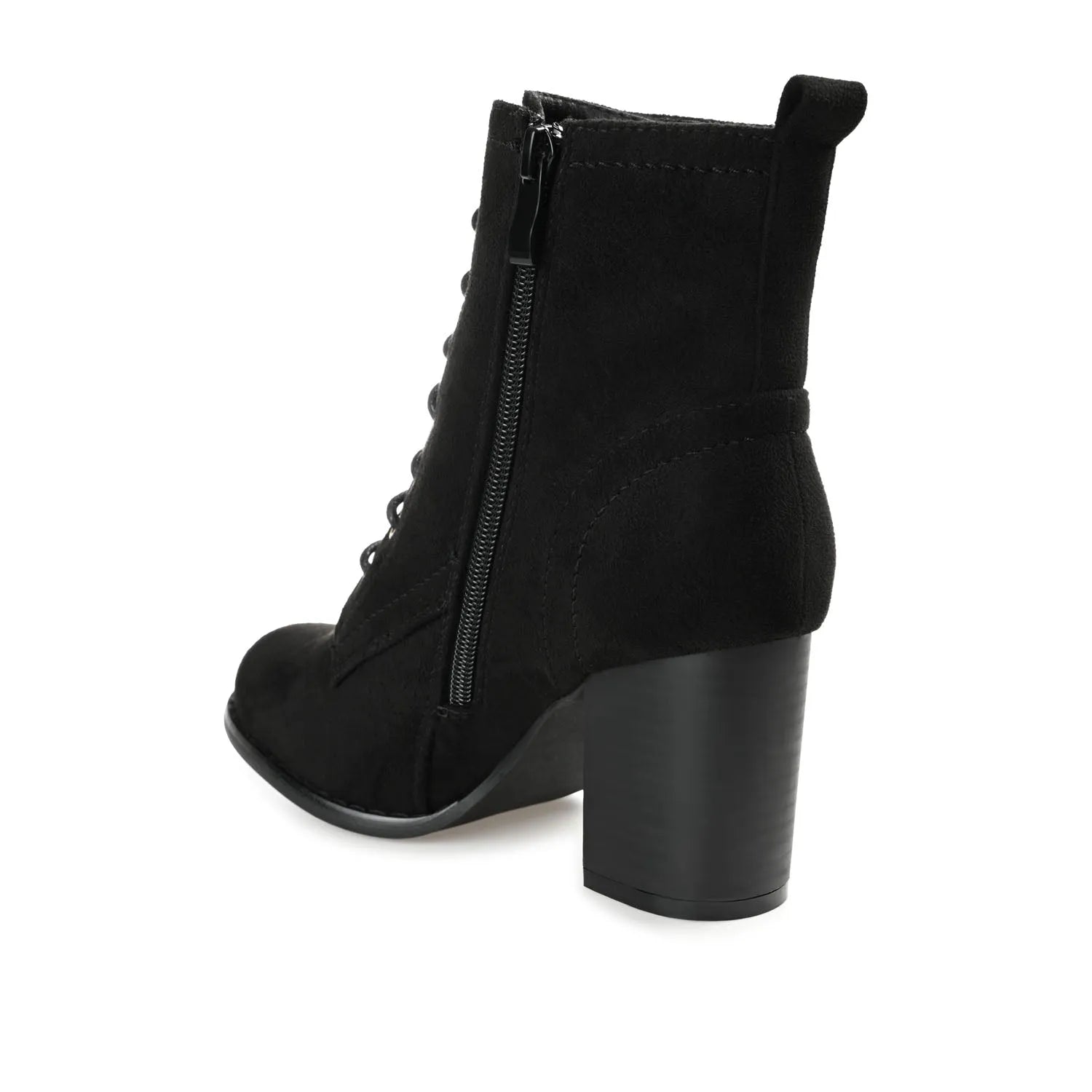 Black Faux Suede