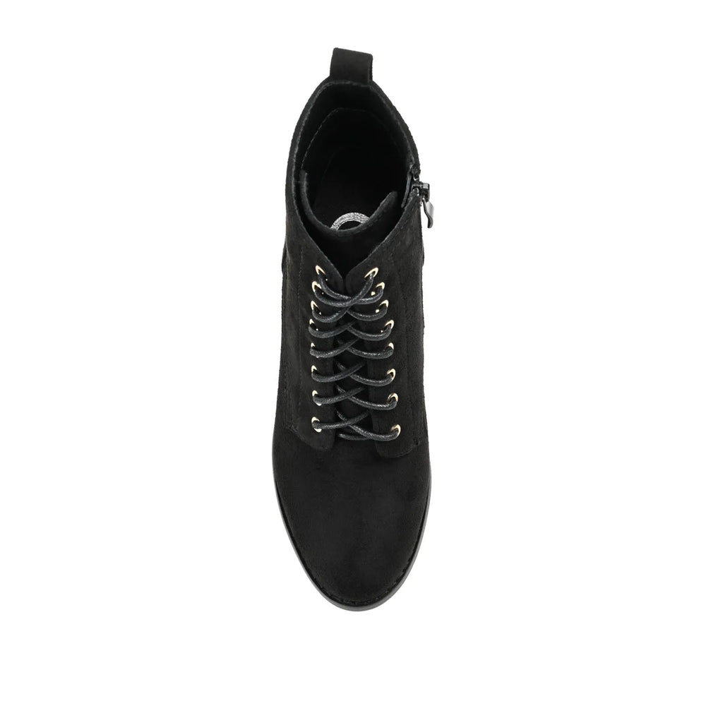 Black Faux Suede