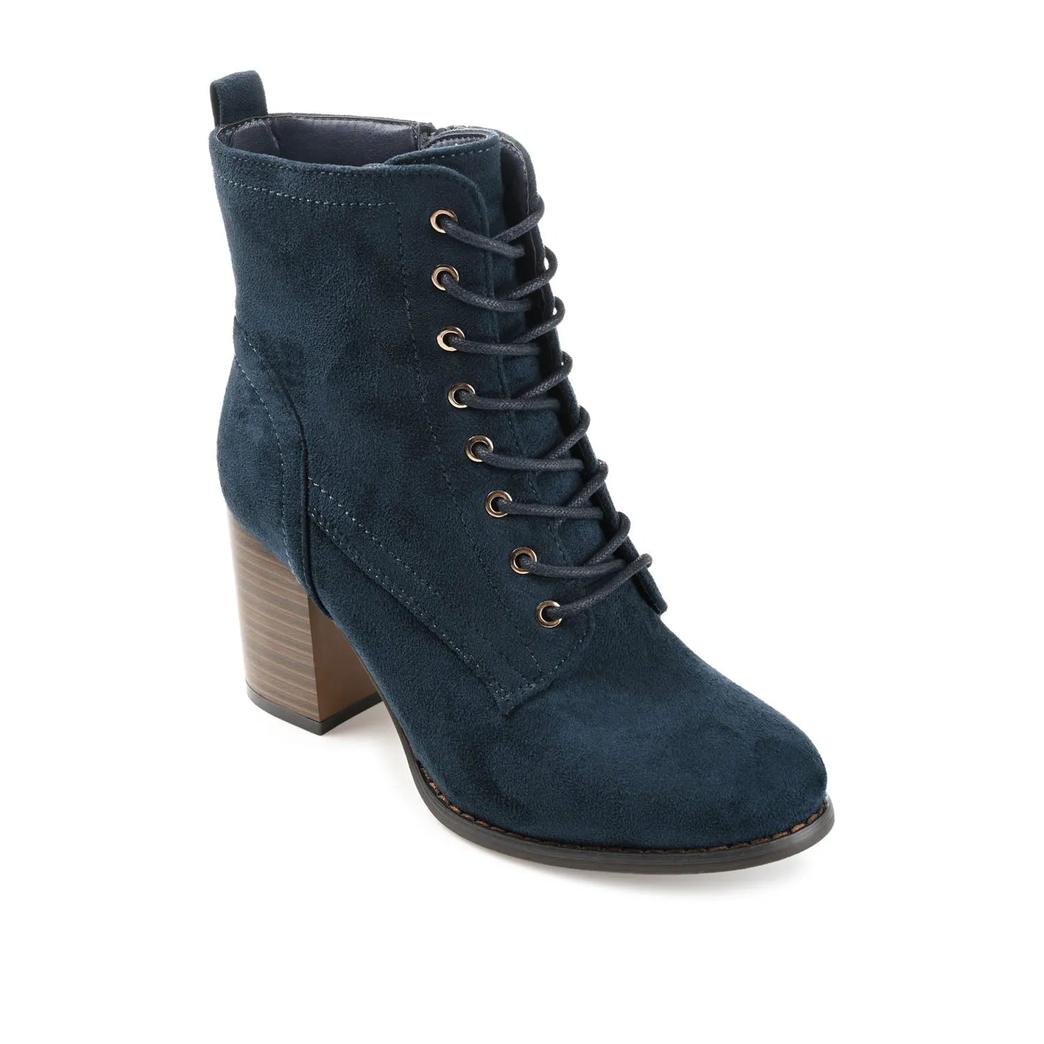 Navy Faux Suede