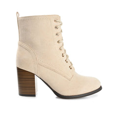 Bone Faux Suede
