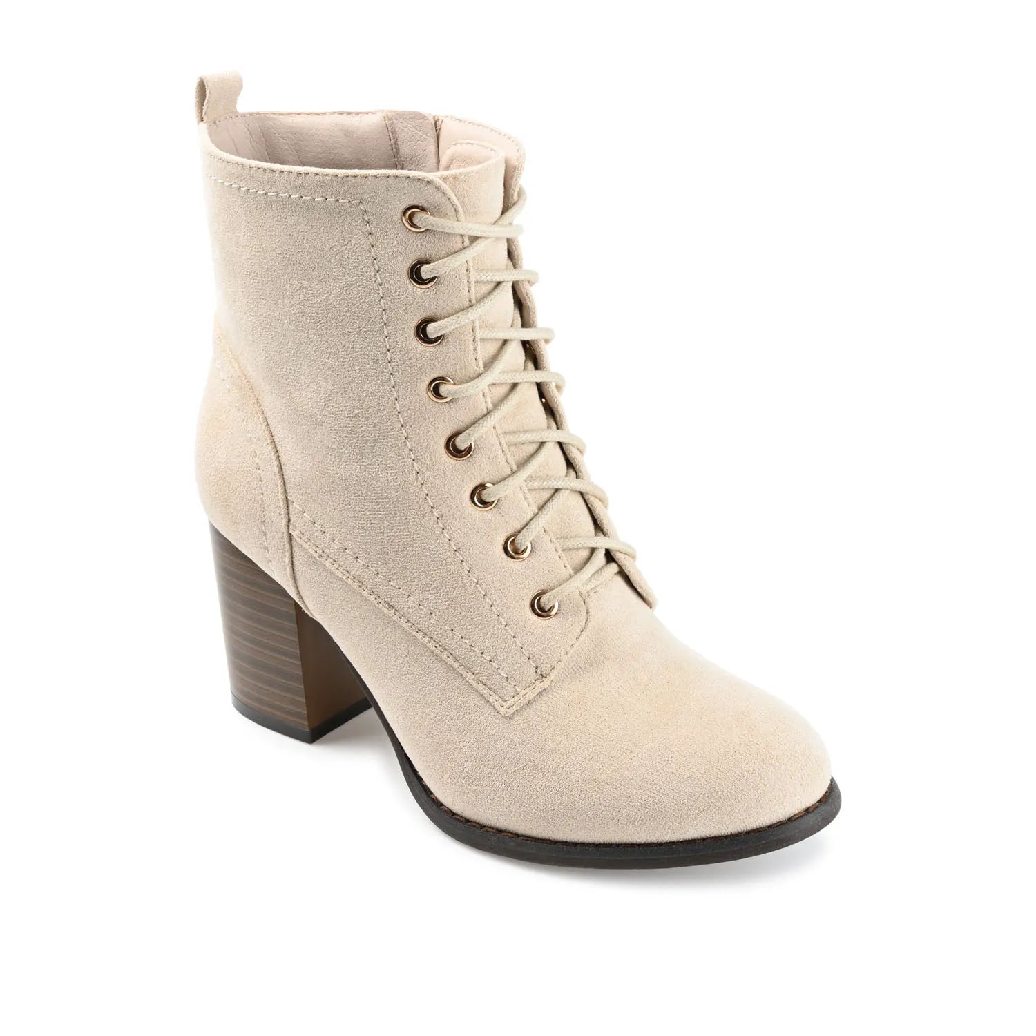 Bone Faux Suede
