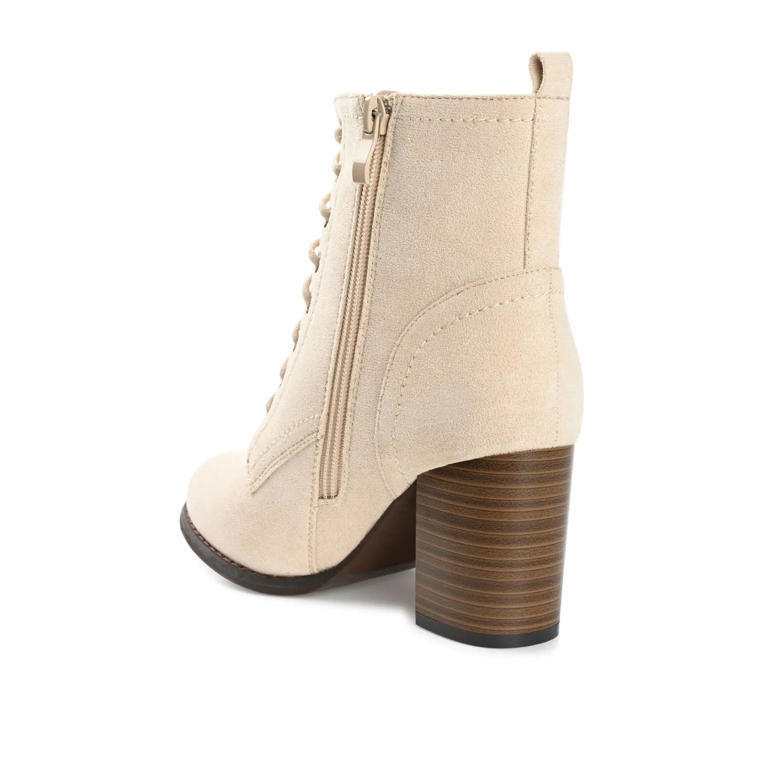 Bone Faux Suede