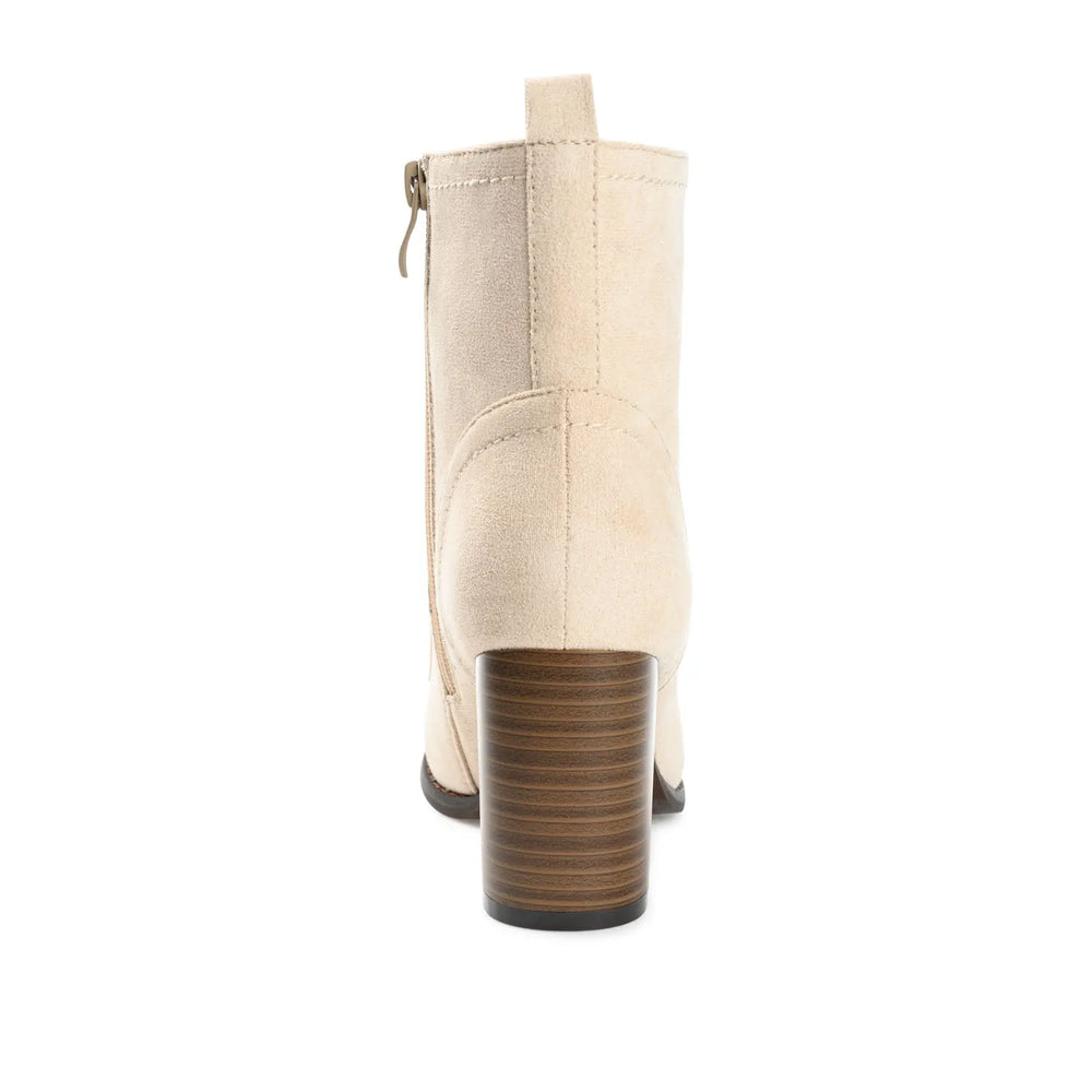 Bone Faux Suede