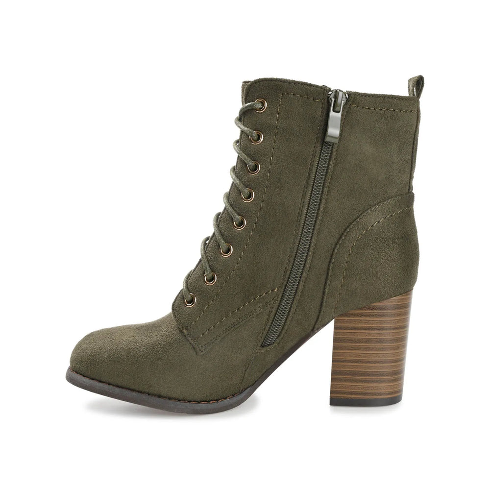 Olive Faux Suede