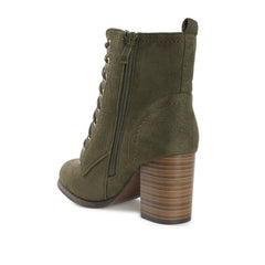 Olive Faux Suede