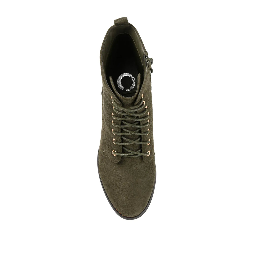 Olive Faux Suede