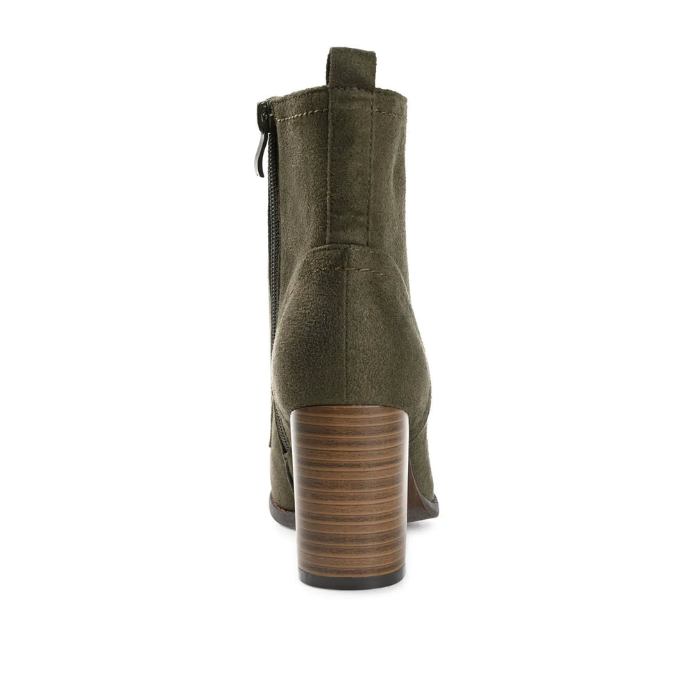 Olive Faux Suede