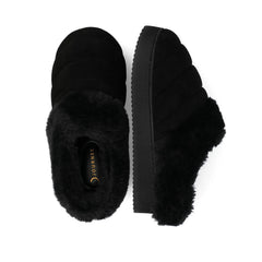 Black Faux Suede