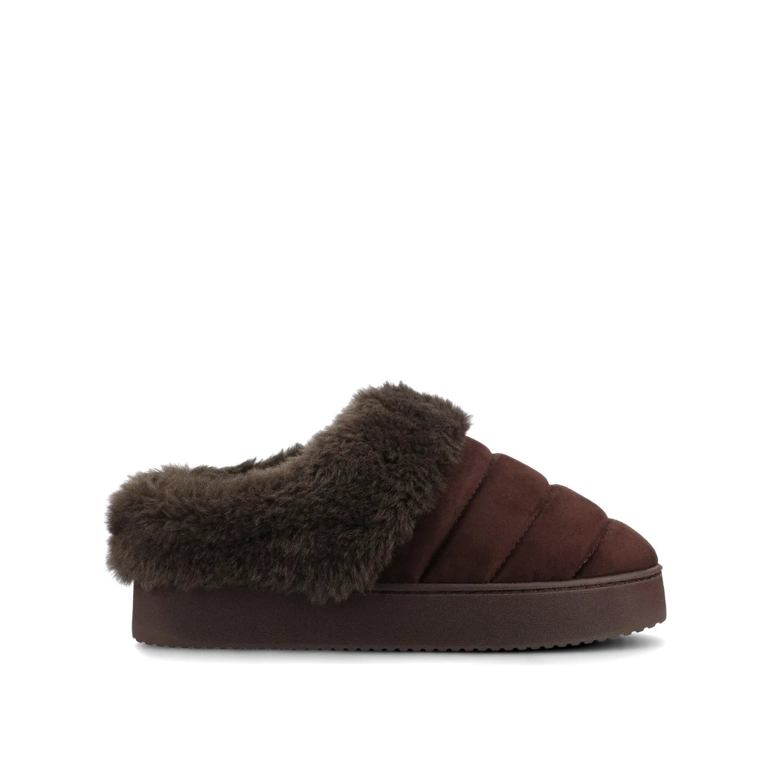 Brown Faux Suede