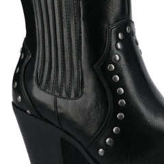 BRAYLEE WESTERN ANKLE BOOTIES - Black
