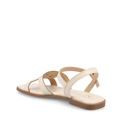 BRIDEY Ankle Strap Sandals in Bone