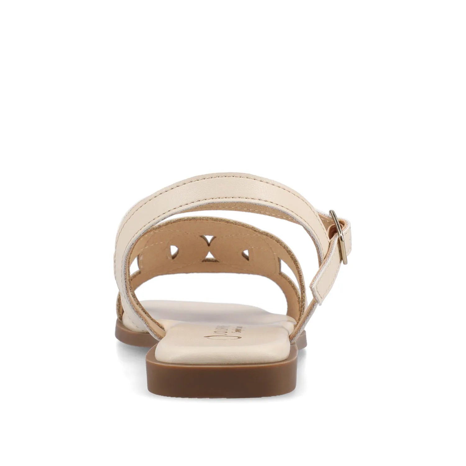 BRIDEY Ankle Strap Sandals in Bone