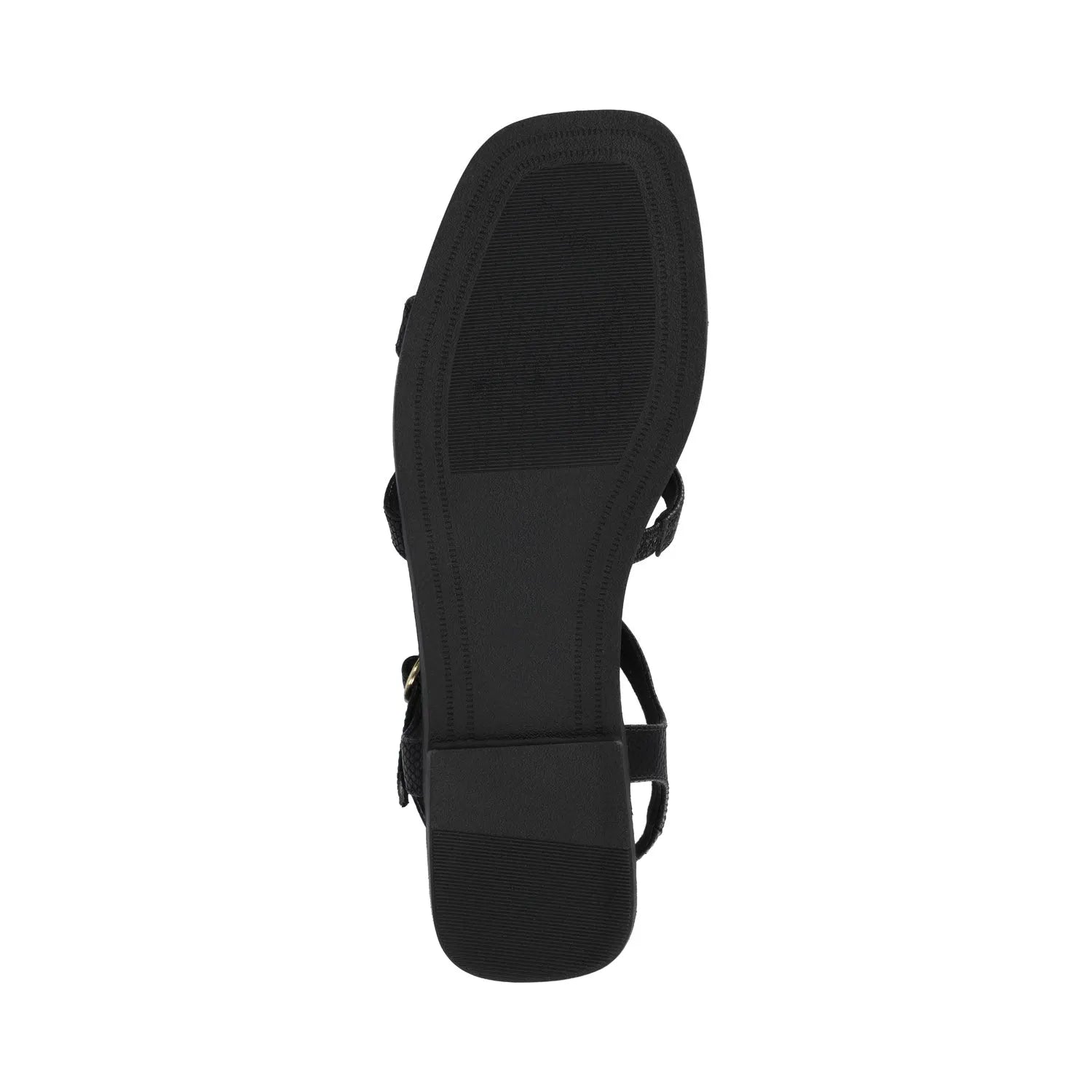 Briley Ankle Strap Sandals in Black Lizard