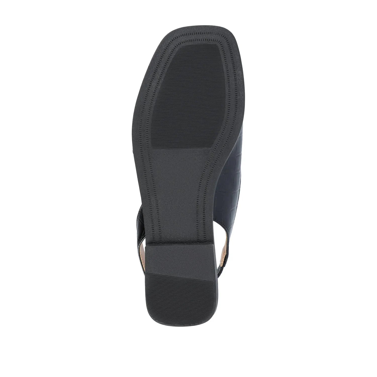 Brinsley Croco Cutout Sandals - Black