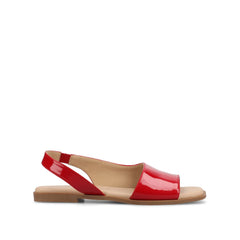 Brinsley Cutout Patent Sandals in Red