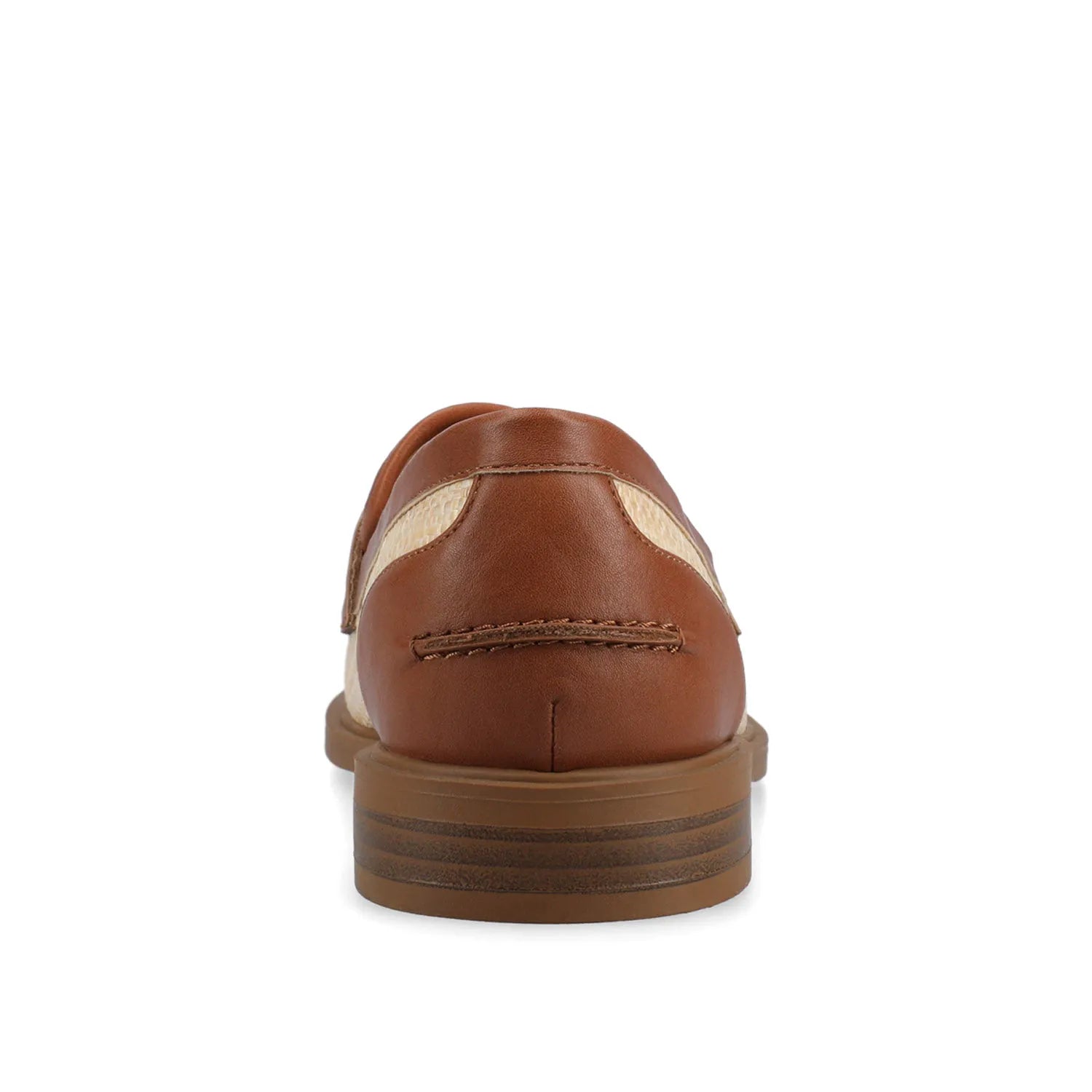 Cognac/Natural Raffia