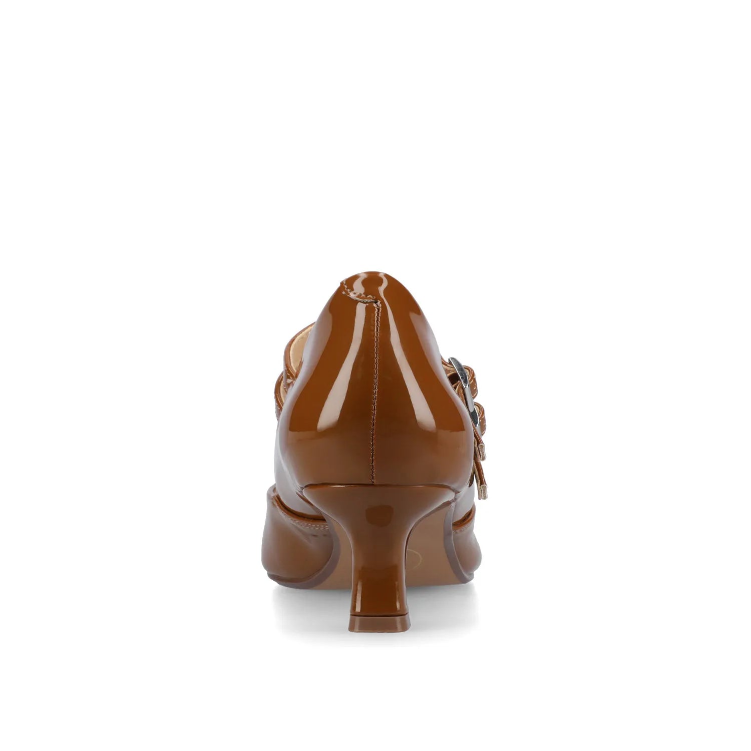CARNATION MARY JANE PUMPS - Wide Width - Cognac