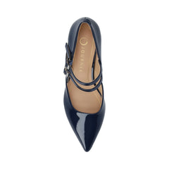 Carnation Mary Jane Pumps in Wide - Navy