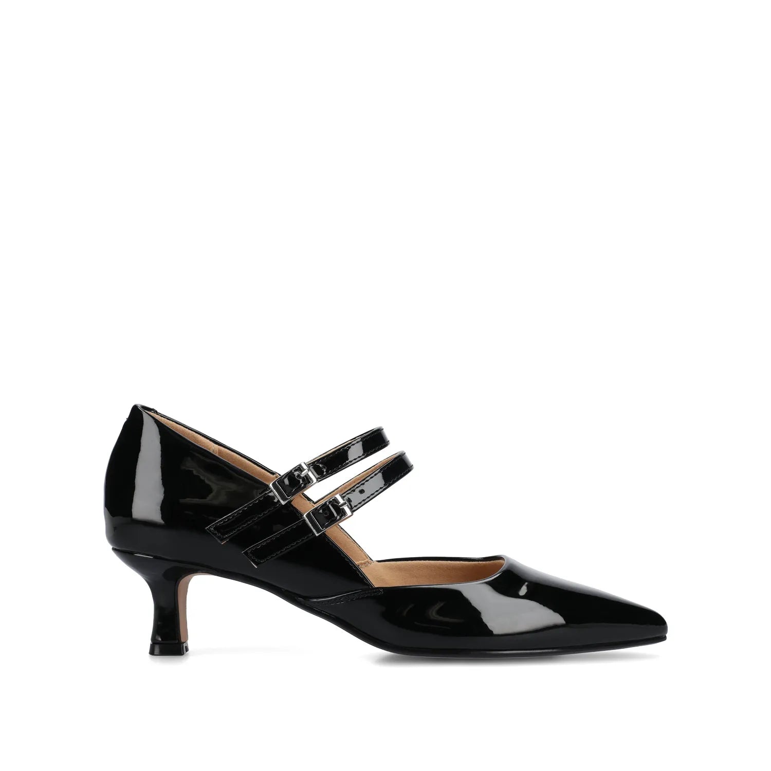 CARNATION MARY JANE PUMPS - Patent Black