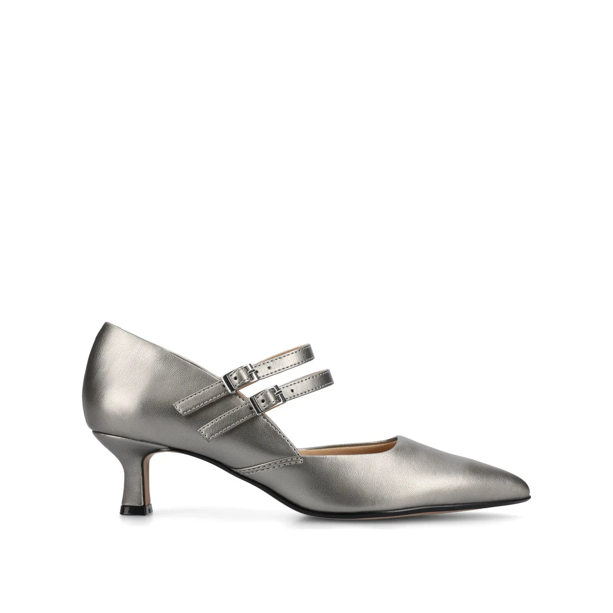 Carnation Mary Jane Pumps in Wide - Pewter