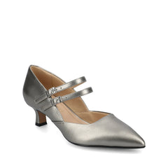Carnation Mary Jane Pumps in Wide - Pewter