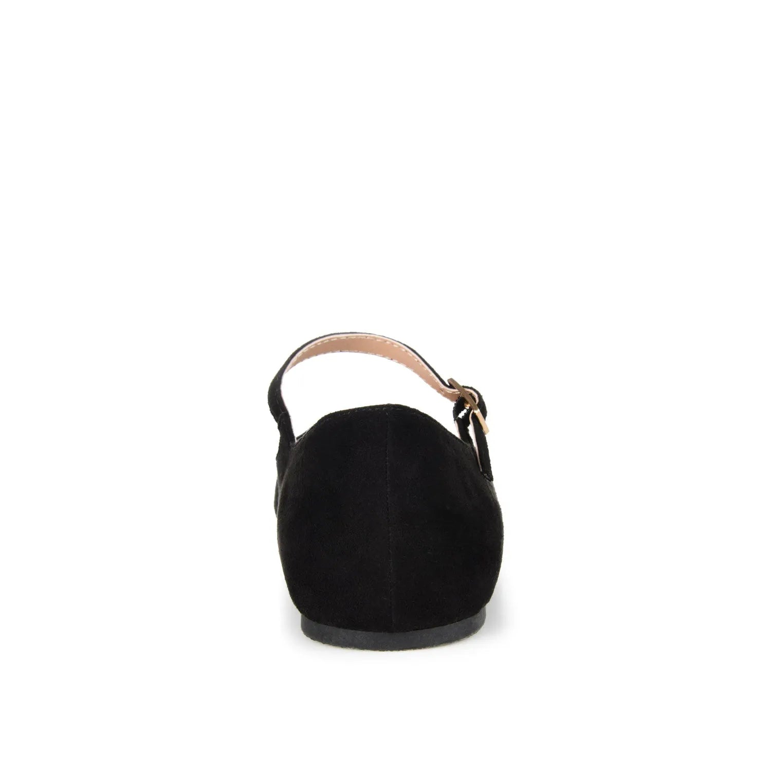 Carrie Wide Fit Faux Suede Ballet Flats in Black