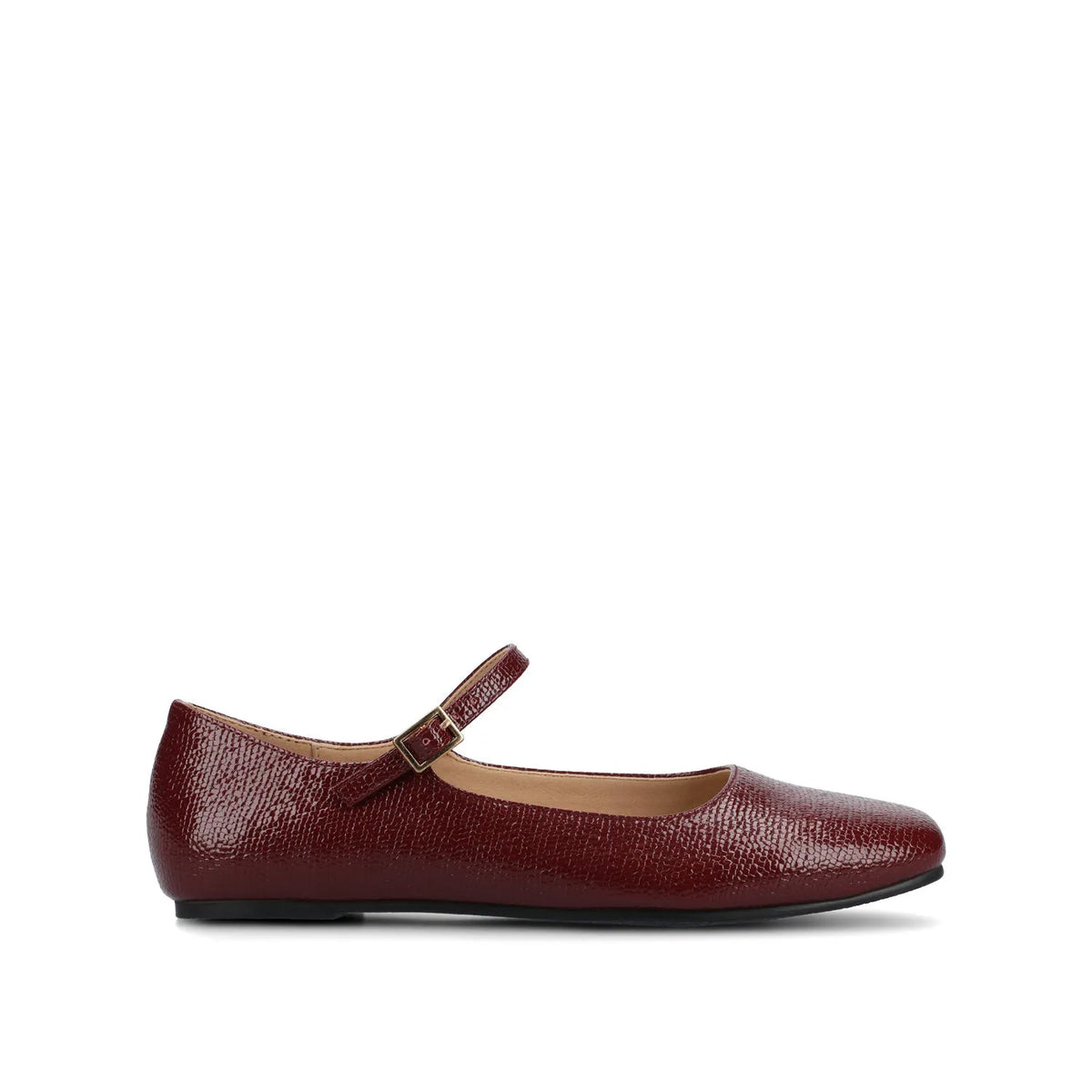Carrie Dress Flats in Oxblood