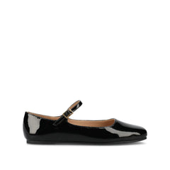 CARRIE BALLET FLATS IN PATENT WIDE - Black Patent