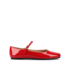 CARRIE BALLET FLATS IN PATENT WIDE - Red Patent