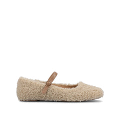 Carrie Dress Flats in Wide - Sherpa
