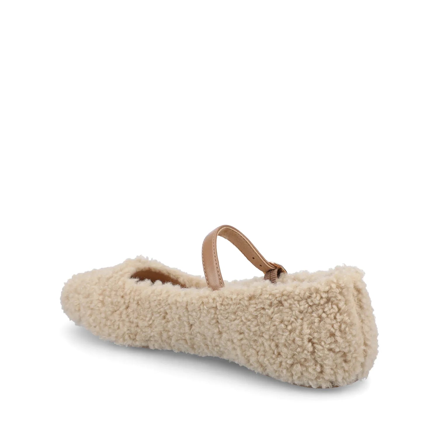Carrie Dress Flats in Wide - Sherpa