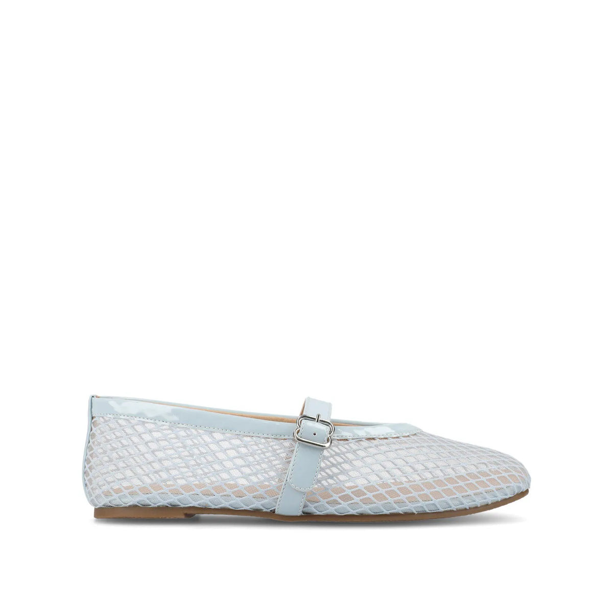 CASHA Mary Jane Flats in Mesh - Light Blue