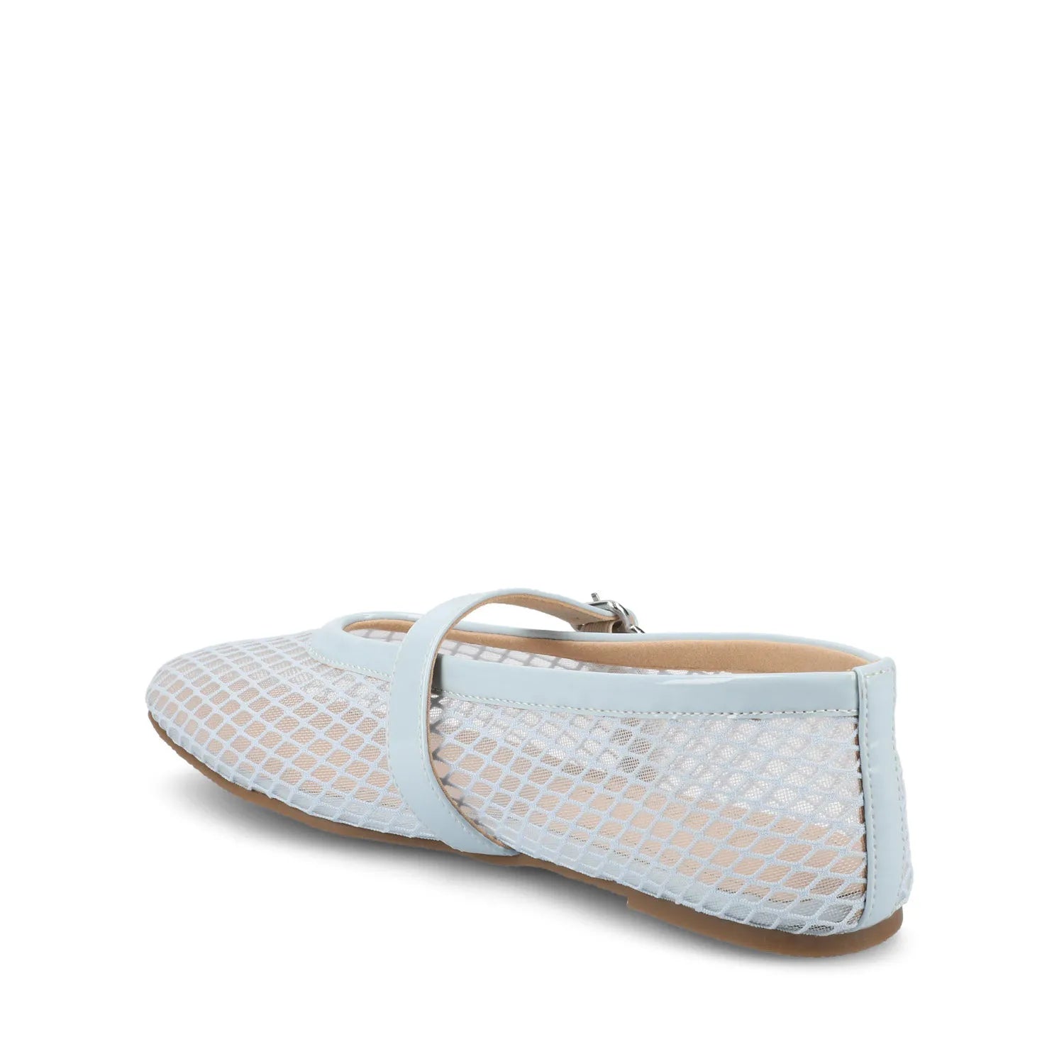 CASHA Mary Jane Flats in Mesh - Light Blue