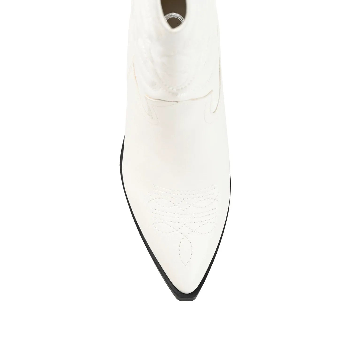 Chantry Cowgirl Wide Calf Vegan Leather Boots - White