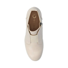 Clara Wedge Sneakers in Statement in Wide - Beige