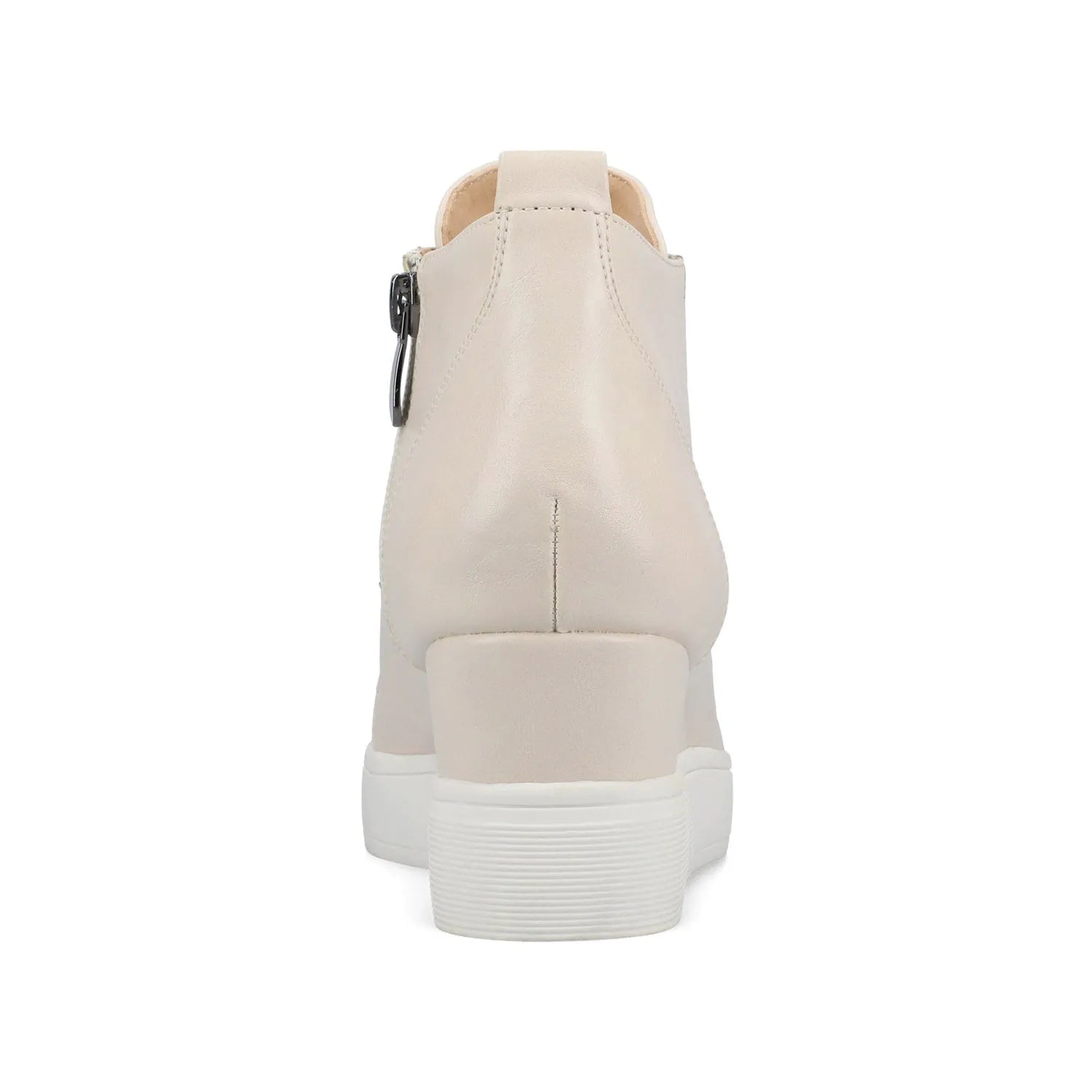 Clara Wedge Sneakers in Statement in Wide - Beige