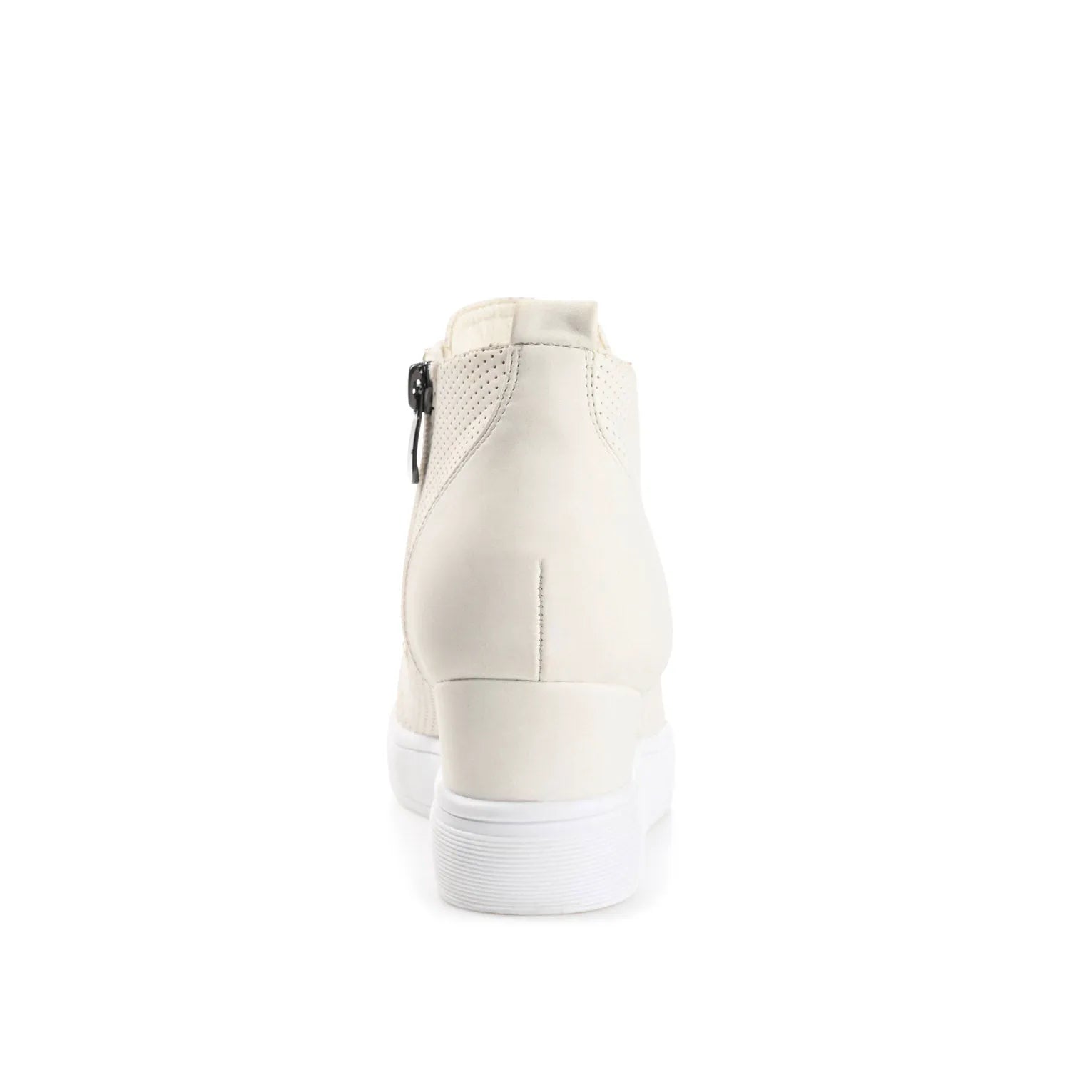 Clara Wedge Sneakers in Vegan Leather - Bone