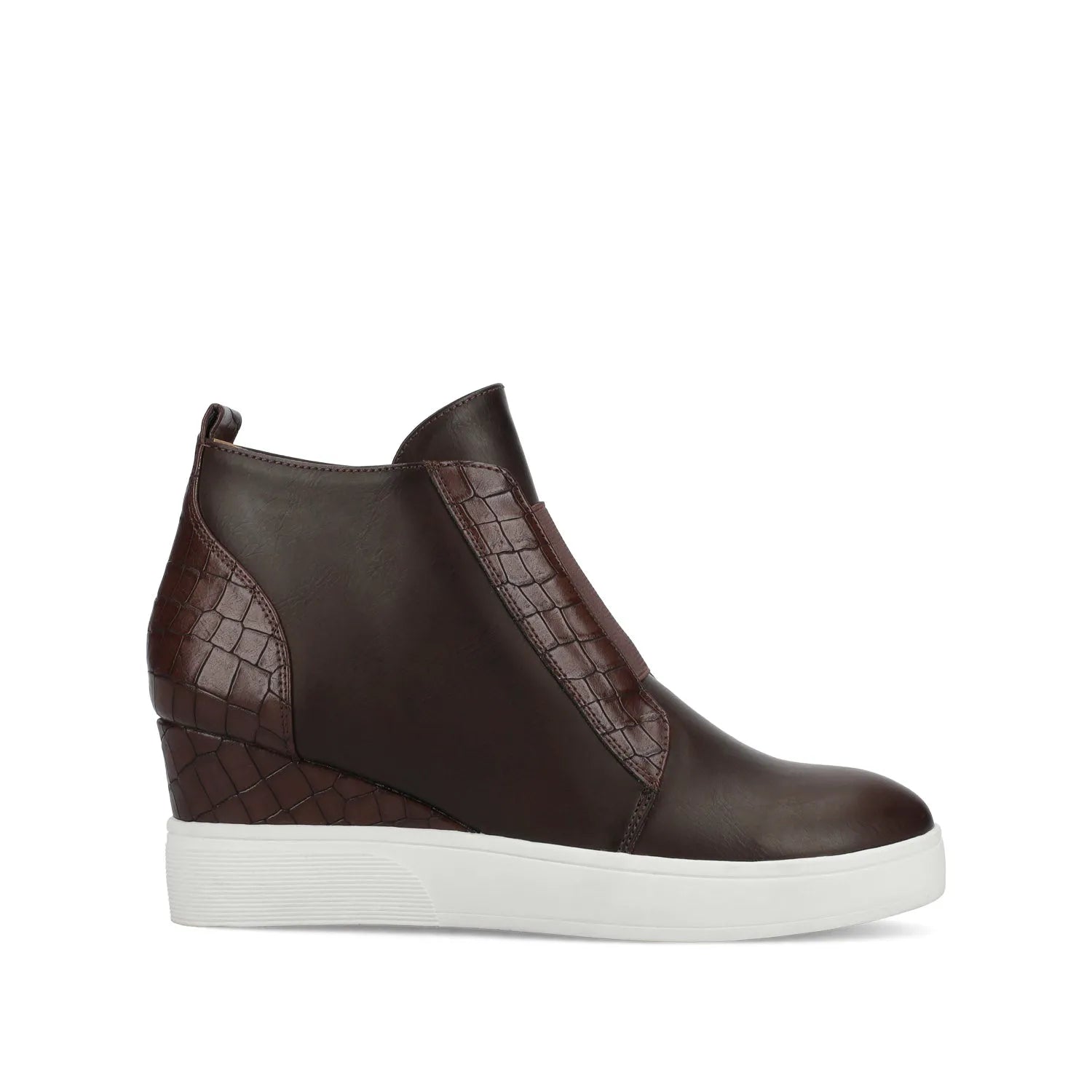 Clara Wedge Sneakers in Statement - Chocolate