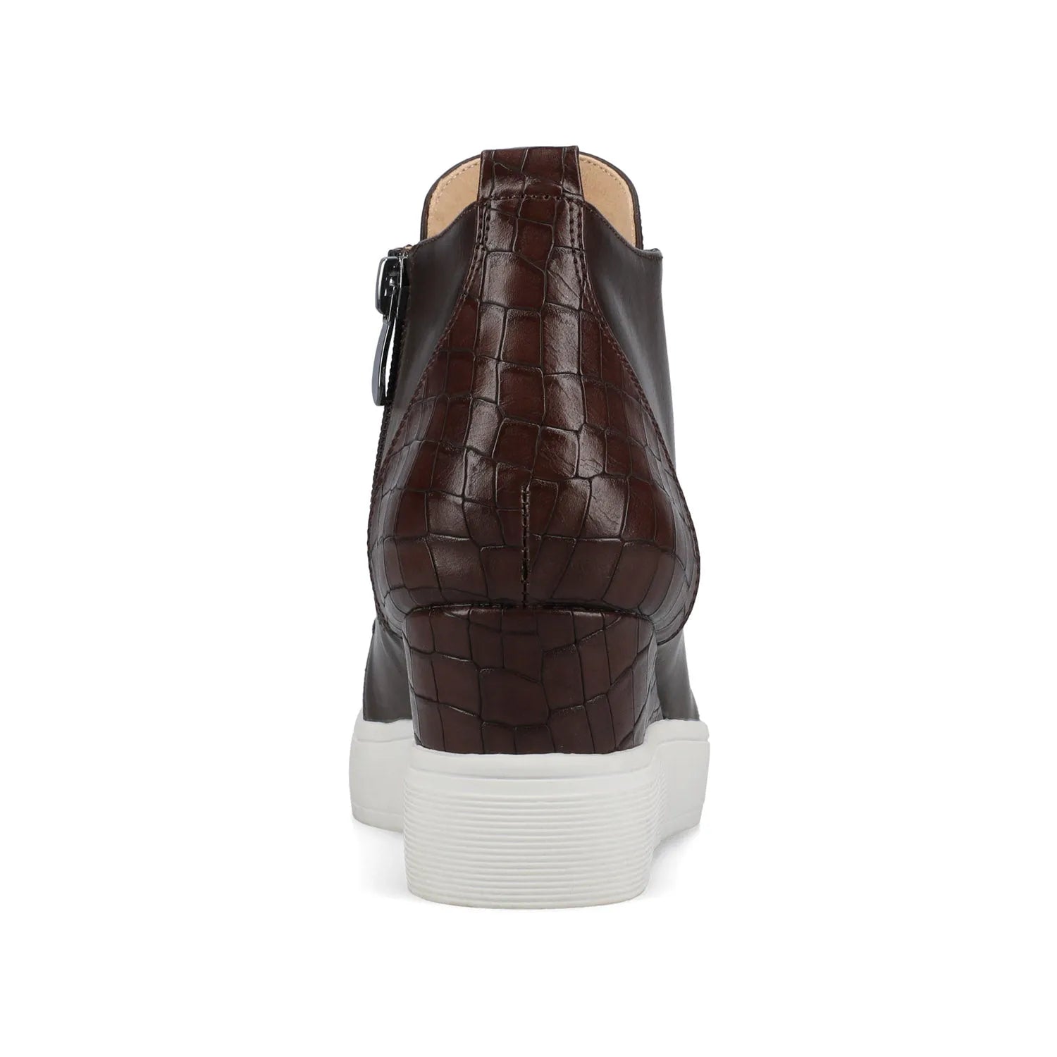 Clara Wedge Sneakers in Statement - Chocolate