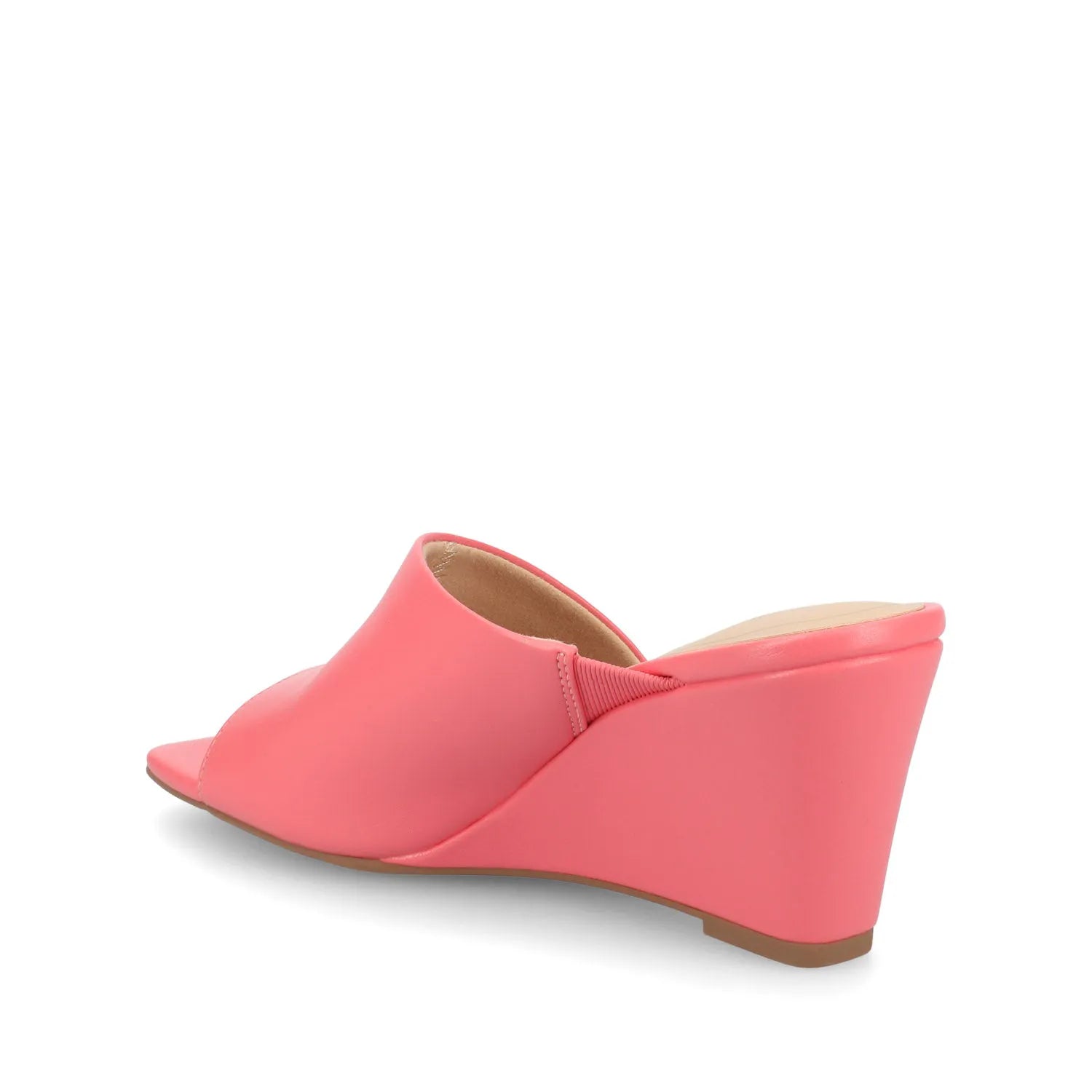 Clementine Wedge Sandals in Coral