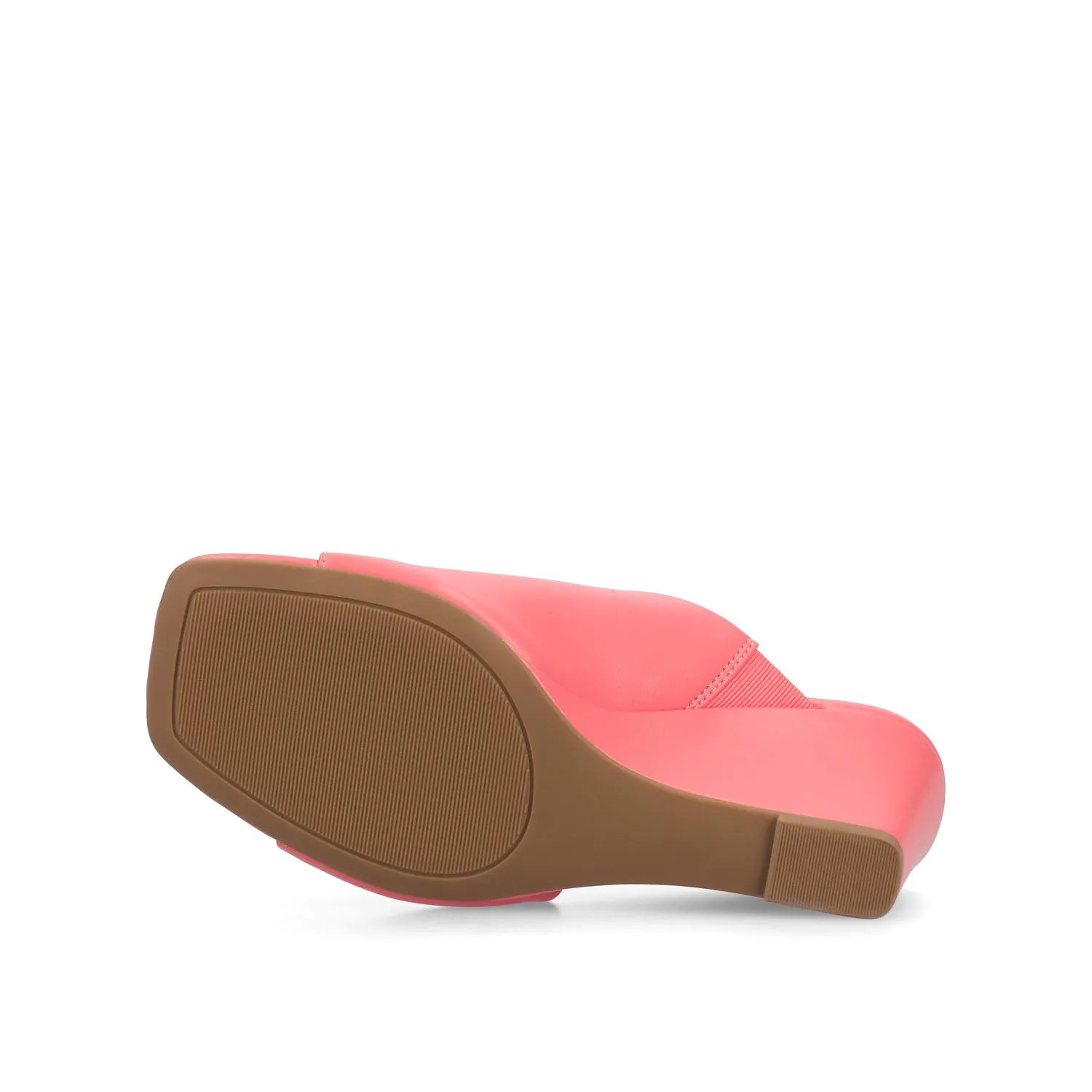 Clementine Wedge Sandals in Coral